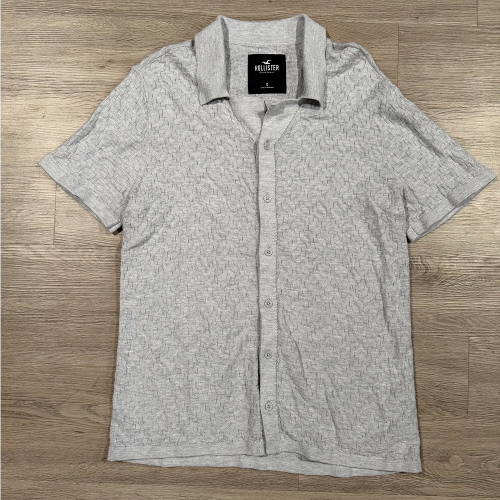 Hollister Men's Light Gray Casual Shirt